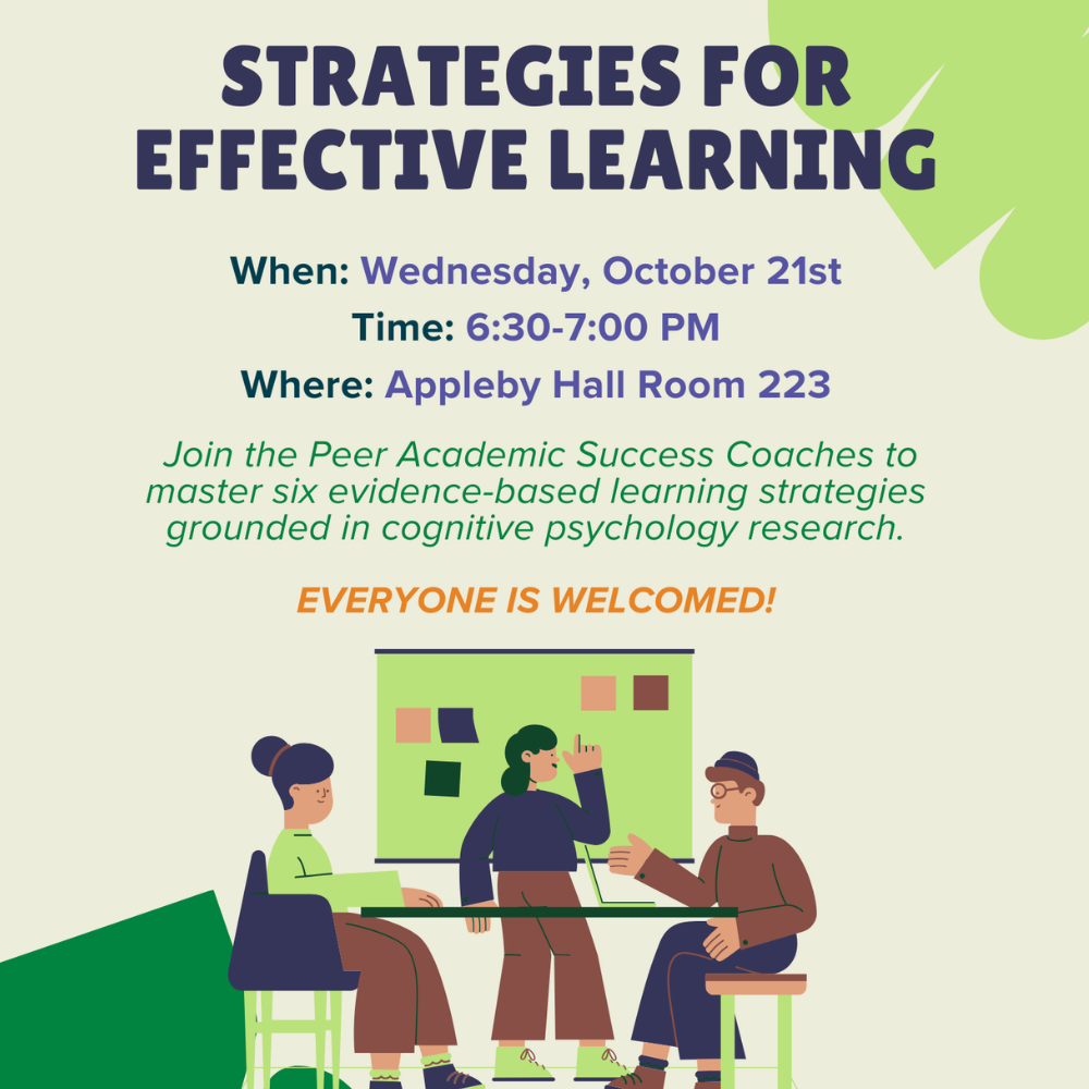 Strategies for effective learning flyer. Details in description.